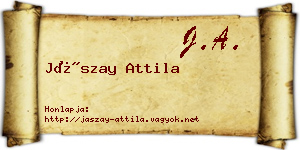 Jászay Attila névjegykártya
